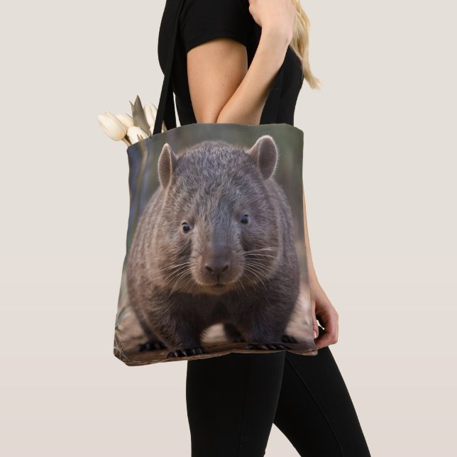 Tote Bag Chubby The Australian Wombat, (De près)