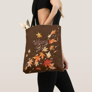 Tote Bag Chute de bienvenue, Feuilles d'automne