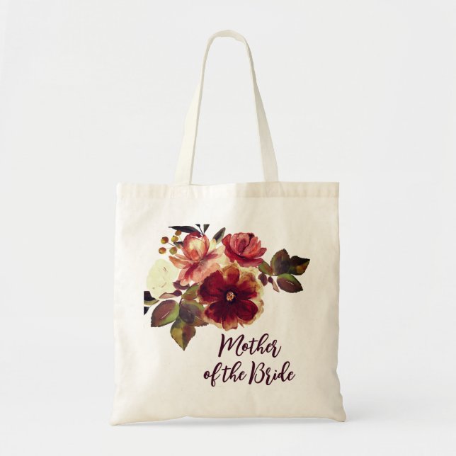 Tote Bag Chute Florale Mère de la mariée Mariage cadeau (Devant)
