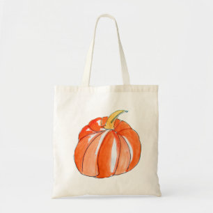 Tote Bag Chute végétale d'automne de citrouille mignon