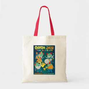 Tote Bag Cicada Jazz Jam Session