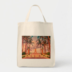 Tote Bag Ciel rose de Palm Beach pittoresque