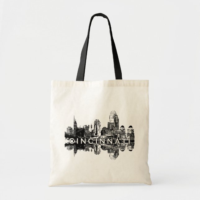 Tote Bag Cincinnati, Ohio skyline (Devant)