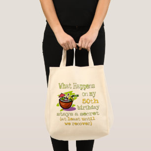 Tote Bag cinquantième Cadeaux de fête d'anniversaire. Ce