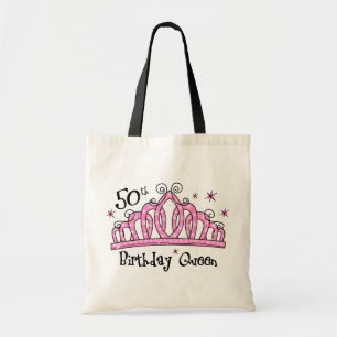 Tote Bag Cinquantième LT de reine d'anniversaire de diadè