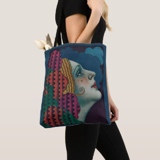 Tote Bag circa 1930 art deco woman print