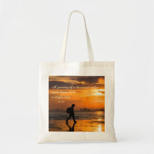 Tote Bag Citation classique de Lao Tzu sur le voyage