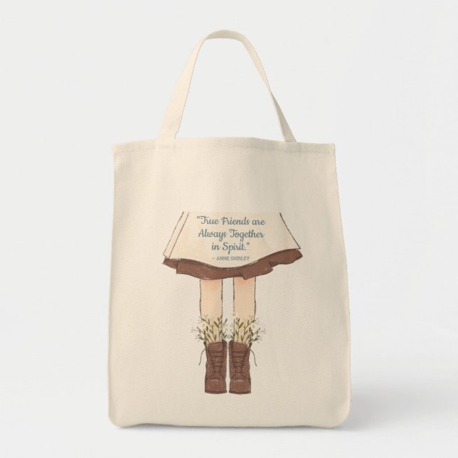 Tote Bag Citation d'amitié Anne of Green Gables (Devant)