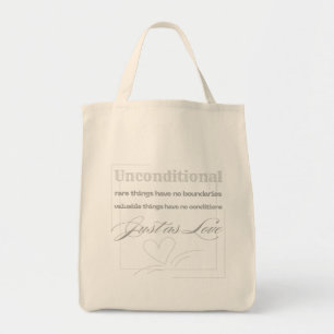 Tote Bag Citation d'amour inconditionnel