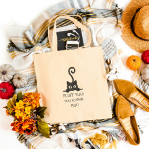 Tote Bag Citation de chat mignon, cadeau d'humour impertine