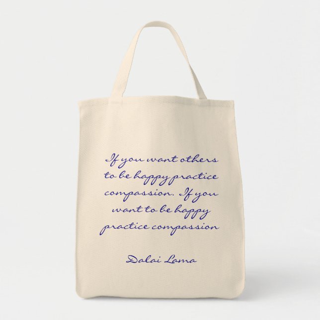 Tote Bag Citation de compassion de pratique (Devant)