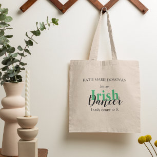 Tote Bag Citation de danse irlandaise personnalisée