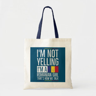 Tote Bag Citation de fierté roumaine pour une fille roumain