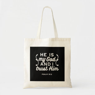 Tote Bag Citation de foi chrétienne – Confiez-vous en Dieu