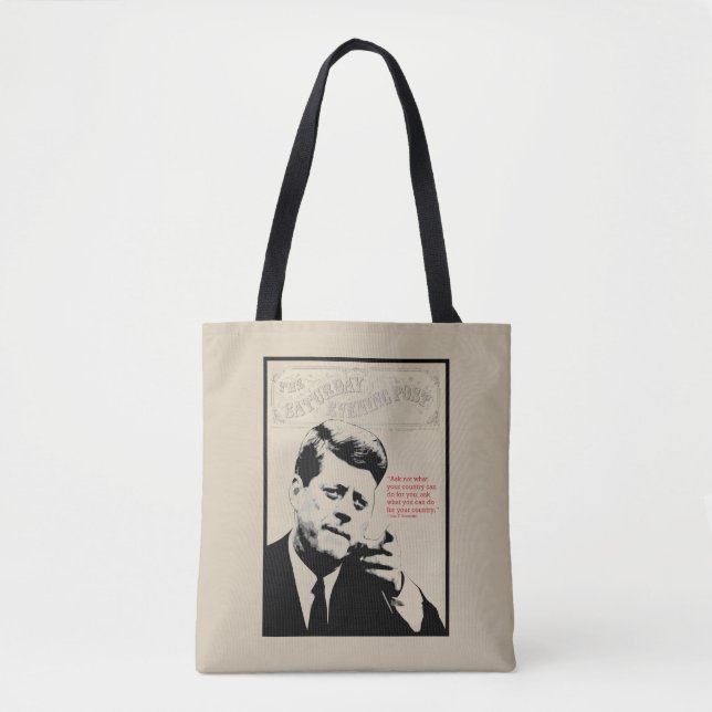 Tote Bag Citation de John F. Kennedy (Devant)
