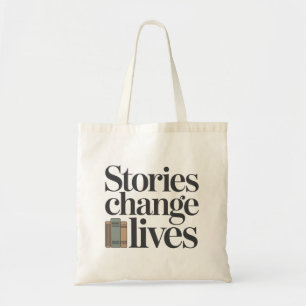Tote Bag Citation de l'amant de livres Histoires Changent d