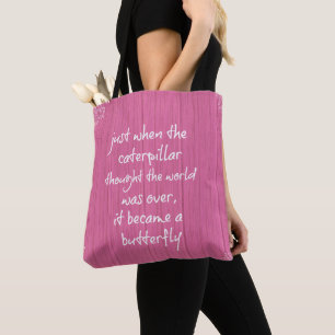 Tote Bag Citation de papillon