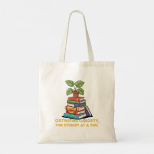 Tote Bag Citation de professeur sur la curiosité Livres &