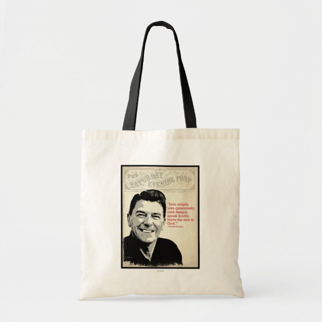 Tote Bag Citation de Ronald Reagan (Devant)
