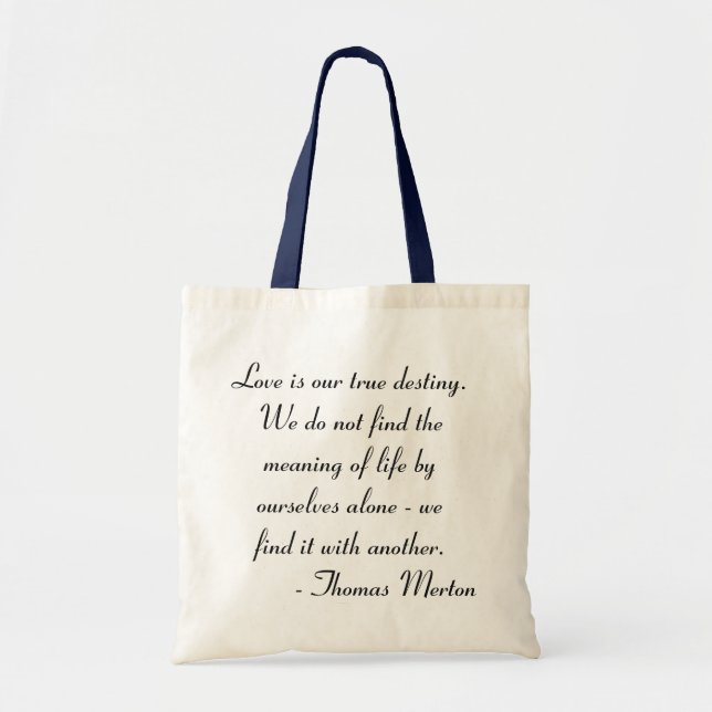 Tote Bag Citation de Thomas Merton (Devant)