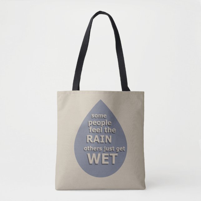 Tote Bag Citation de vie motivante (Devant)