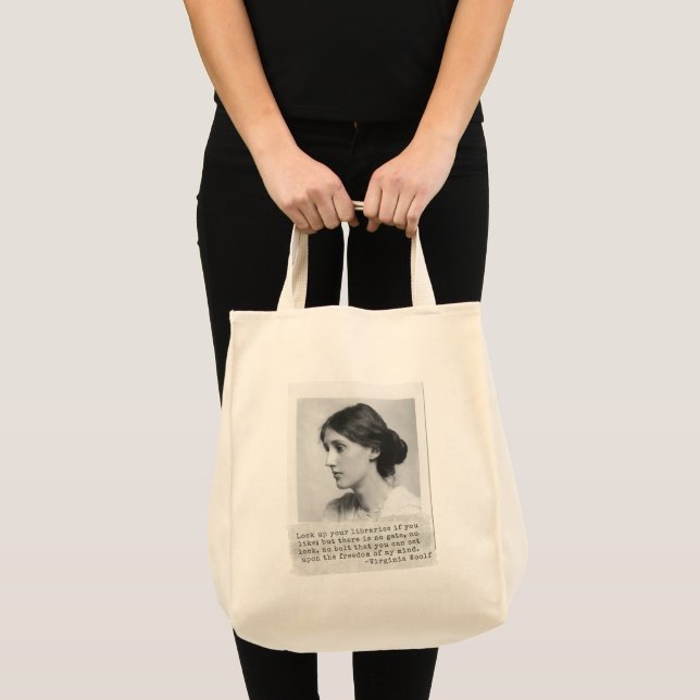 Tote Bag Citation de Virginia Woolf - Icônes de l'histoire  (Devant (produit))