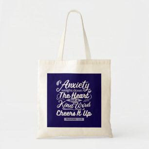 Tote Bag Citation d'encouragement chrétien – Anxiété et gen