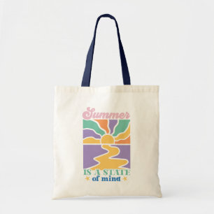 Tote Bag Citation d'été Boho Retro