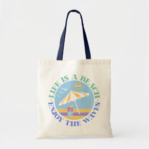Tote Bag Citation d'été Boho Retro