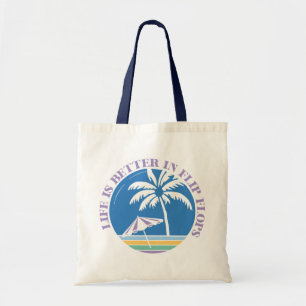 Tote Bag Citation d'été Boho Retro