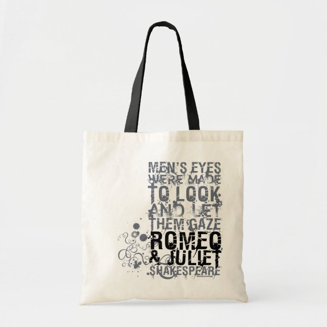 Tote Bag Citation d'hommes de Romeo et de Juliet (Devant)