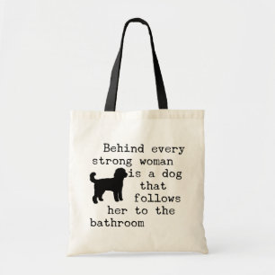Tote Bag Citation d'humour de chien - Labradoodle