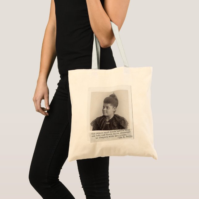 Tote Bag Citation d'Ida B. Wells - Les grandes femmes noire (Devant (produit))