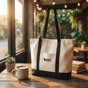 Tote Bag Citation drôle humour minimaliste noir et blanc