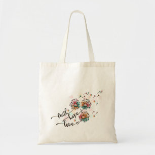 Tote Bag Citation Faith Hope Love