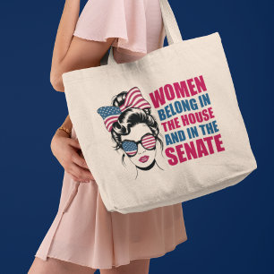 Tote Bag Citation féministe américaine amusante Politique