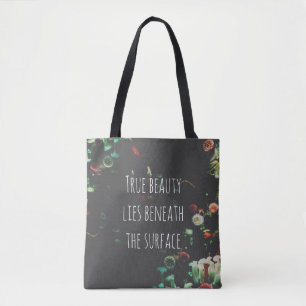 Tote Bag Citation Inspirationnelle Sous-Surface De Corail R