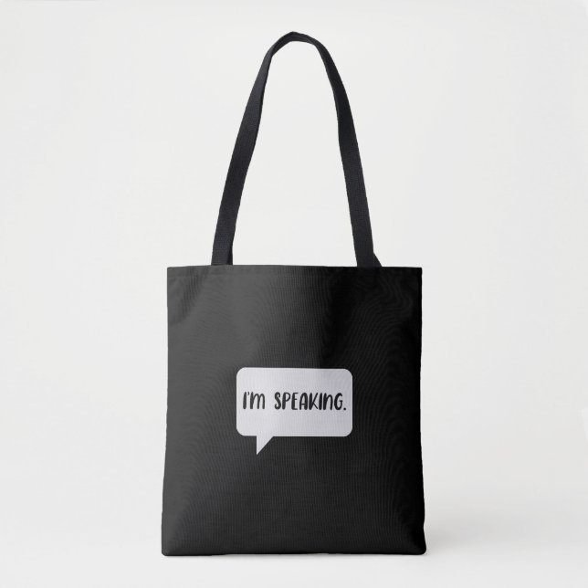 Tote Bag Citation Je parle (Devant)