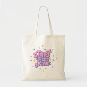 Tote Bag Citation Lettre Bulle Colorée