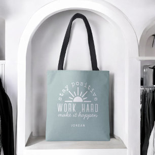 Tote Bag Citation Motivante Positive avec n'importe quel no