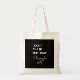 Tote Bag Citation Motivante sur Fond Noir