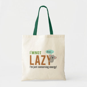 Tote Bag Citation non paresseuse mignonne drôle d'ours de