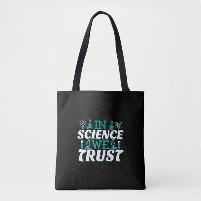 Tote Bag Citation 'Nous croyons en la Science' - Enseignant (Devant)