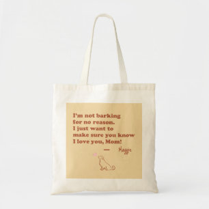 Tote Bag Citation personnalisée pour maman de Golden Retrie