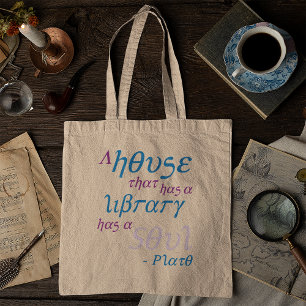 Tote Bag Citation Platon Littéraire Merch Bookish