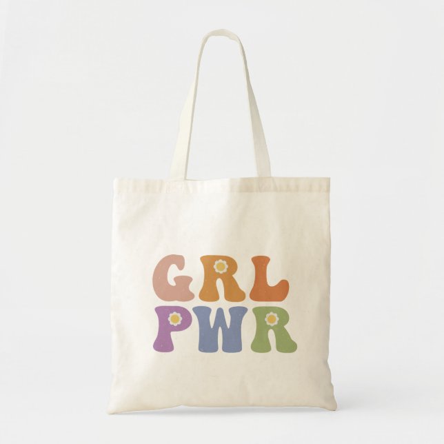 Tote Bag Citation positive de Hippie rétro (Devant)