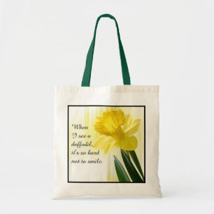 Tote Bag Citation :  "Quand je vois une jonquille…"  PICS