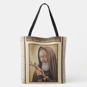 Tote Bag Citation religieuse de Padre Pio