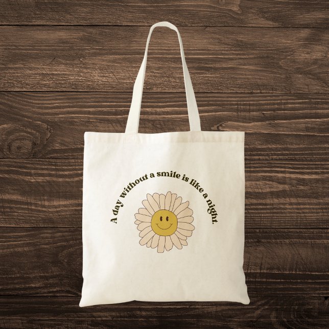 Tote Bag Citation Retro Smile (Créateur téléchargé)