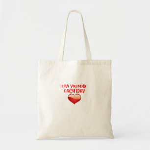 Tote Bag Citation sincère d'amour qui grandit chaque jour